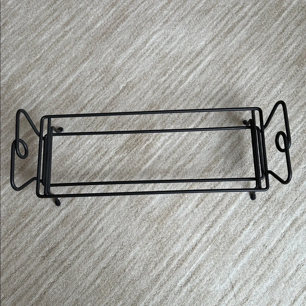 Pampered Chef Simple Additions Wrought Iron Black Metal Hospitality Stand Only